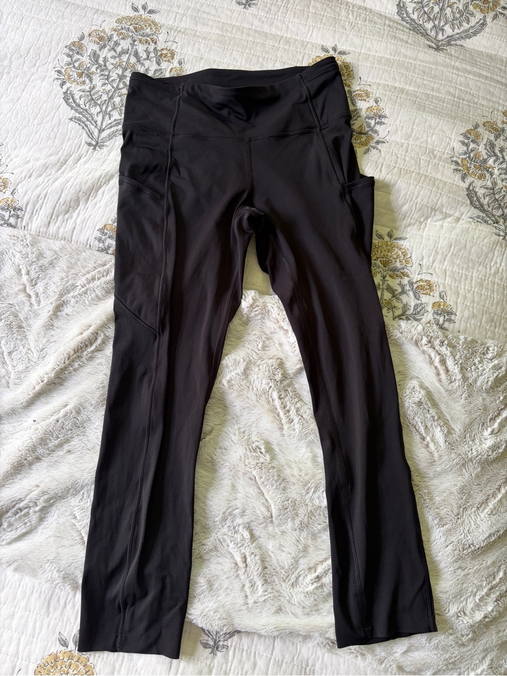 lululemon athletica Black High-Rise Leggings with Side Pockets